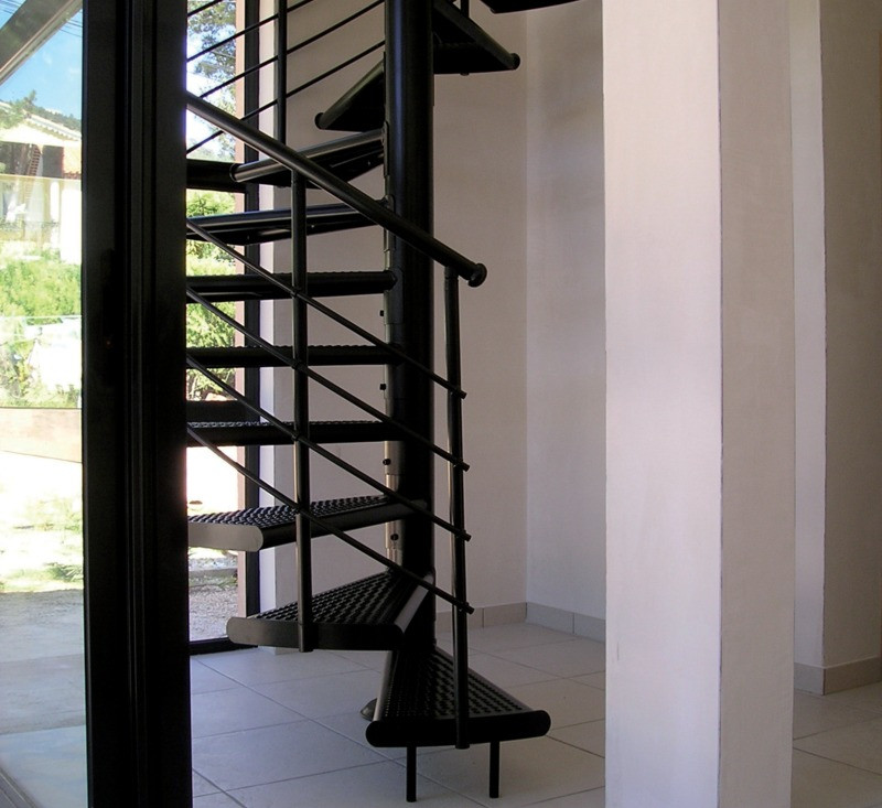 Escalier acier laqué BASTINGAGE