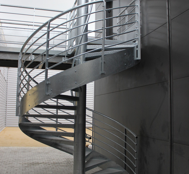 Escalier hélicoïdal EXTERIEUR HORIZONTAL