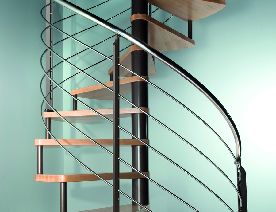 Escalier hélicoïdal bois métal FLO 170